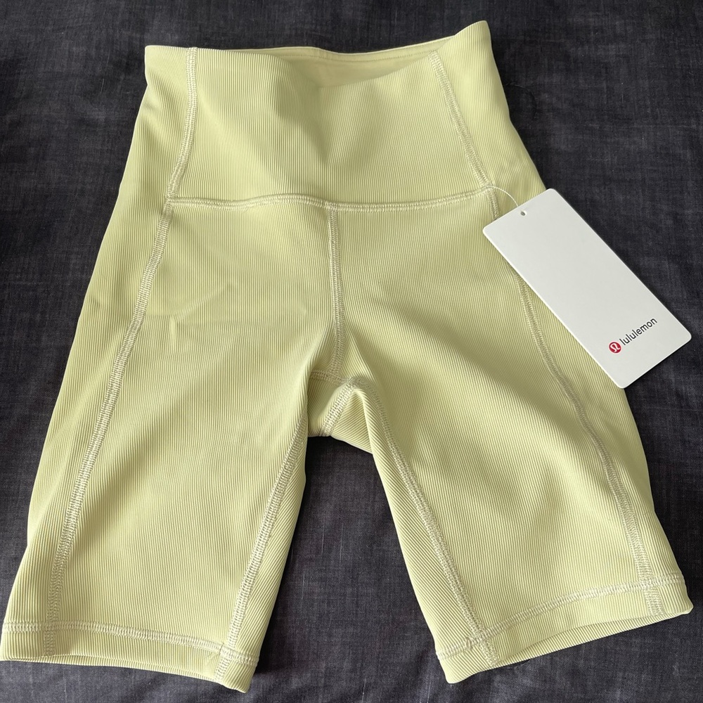 NWT Lululemon 8” Ribbed HR Short